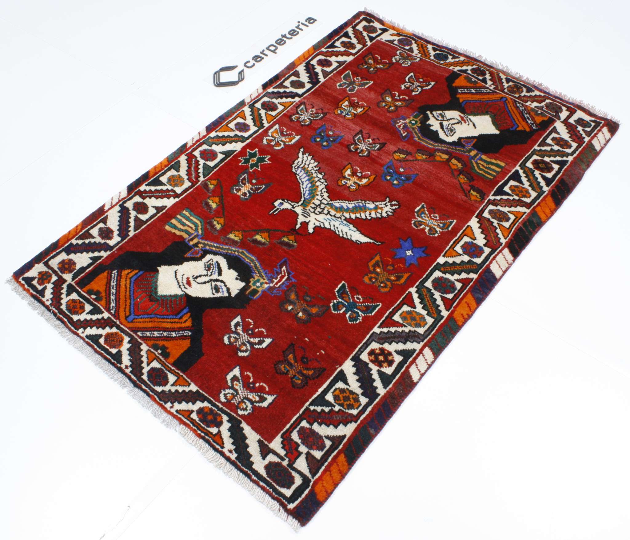 Persian rug Shiraz Figural