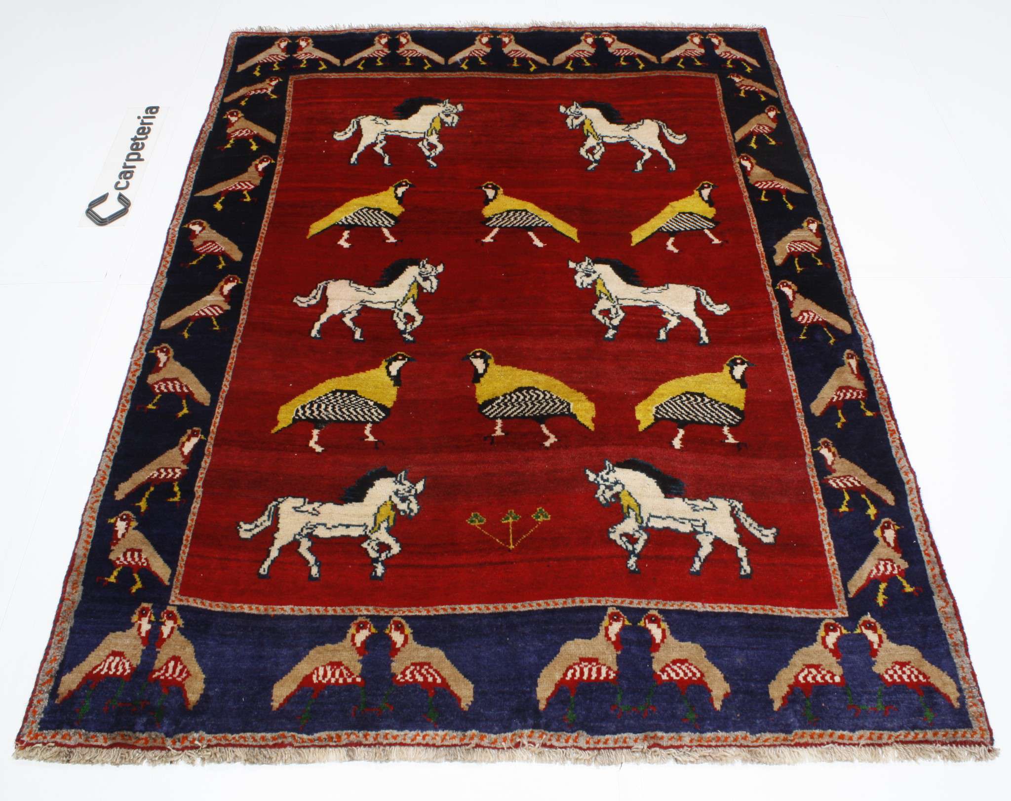 Persian rug Shiraz Figural