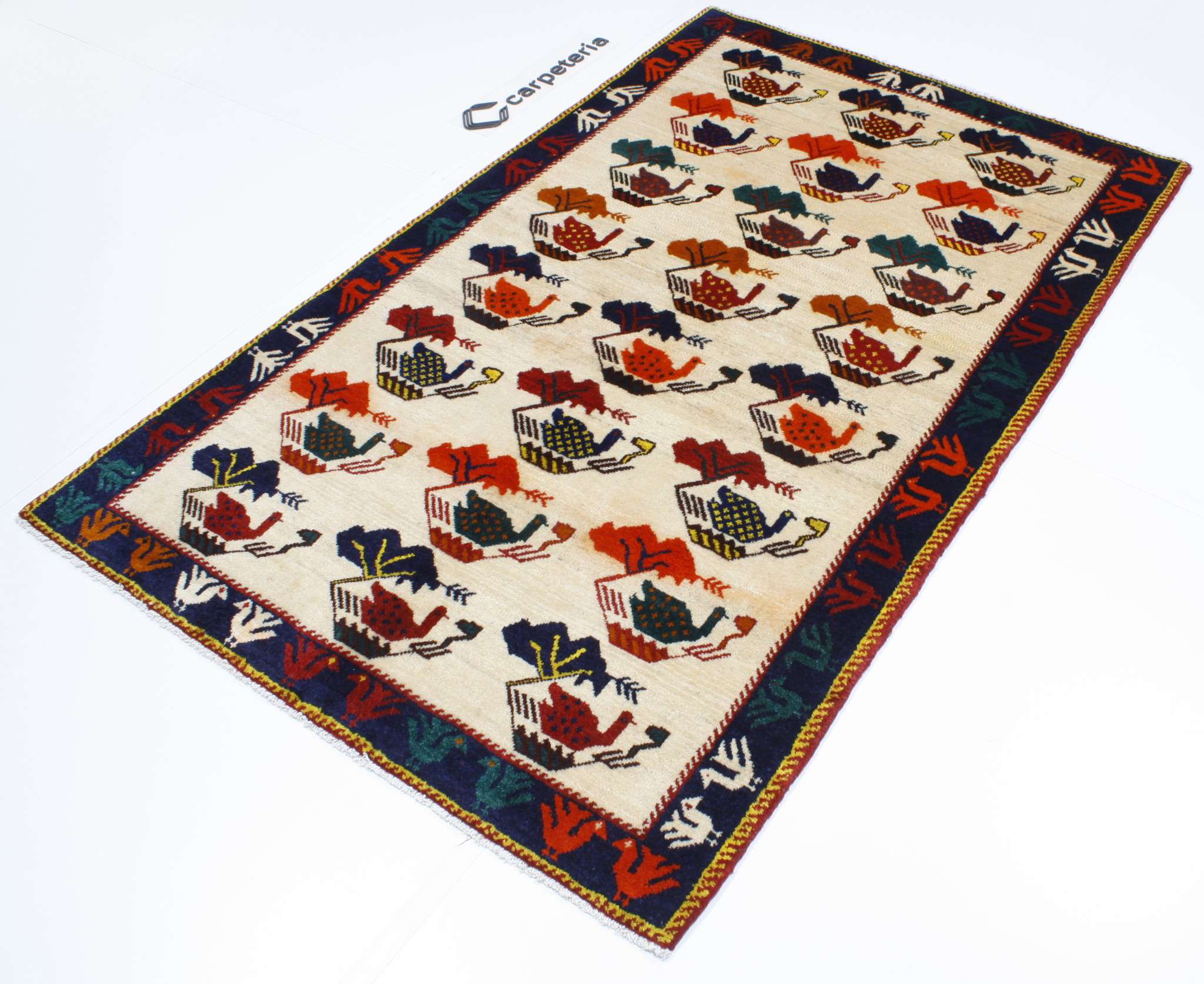 Persian rug Shiraz Figural