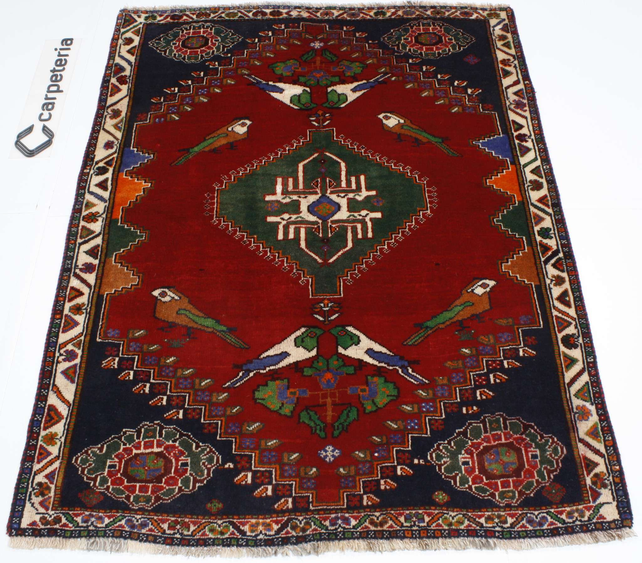 Persian rug Shiraz Figural