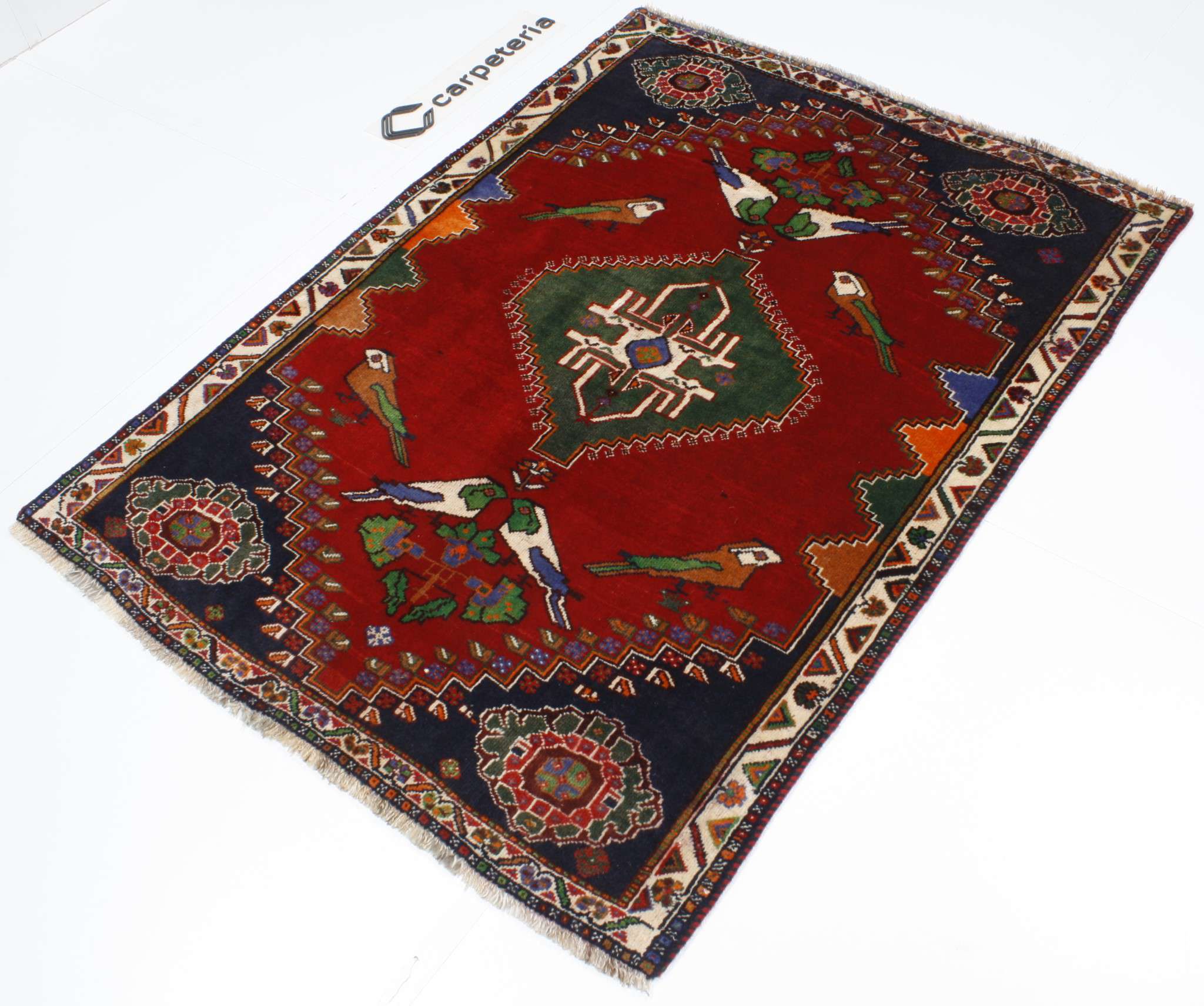 Persian rug Shiraz Figural