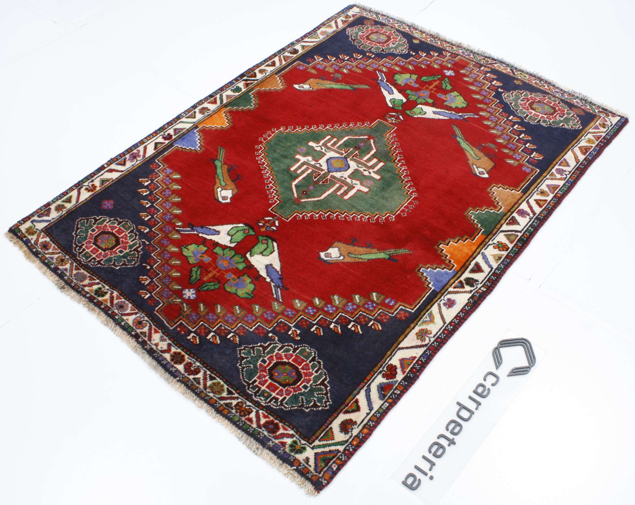 Persian rug Shiraz Figural