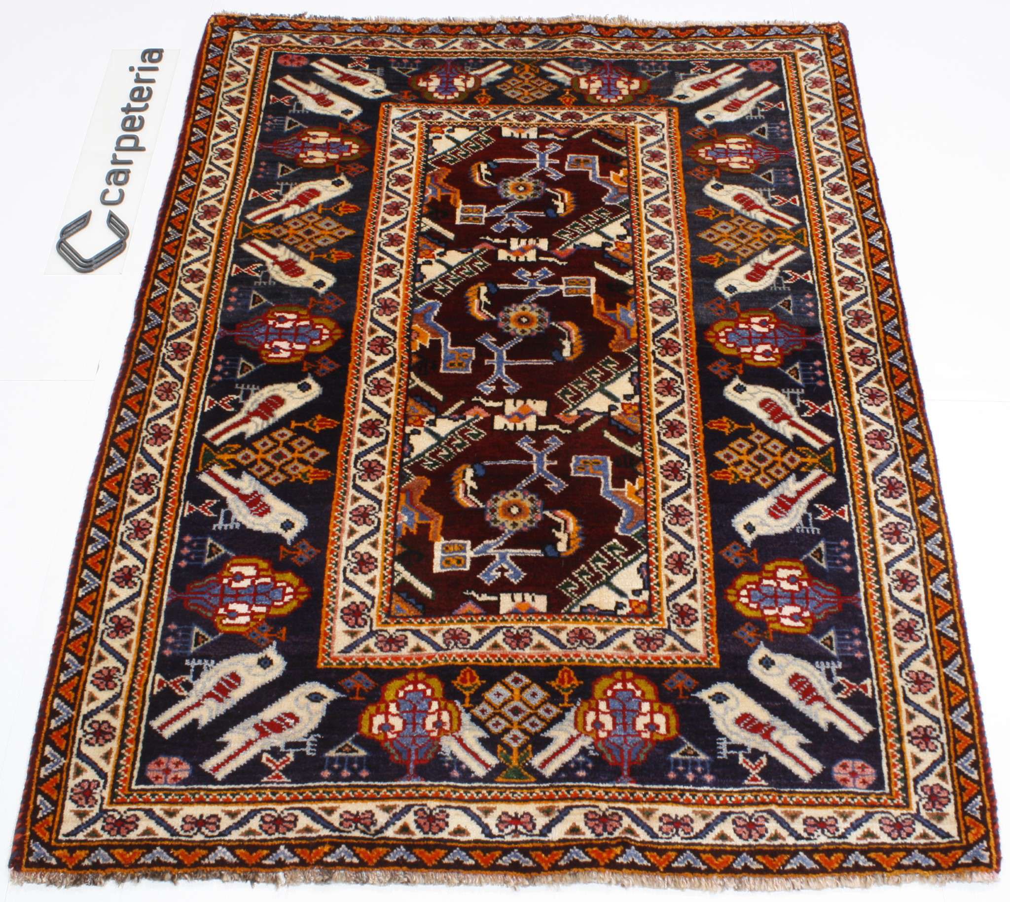 Persian rug Shiraz Figural