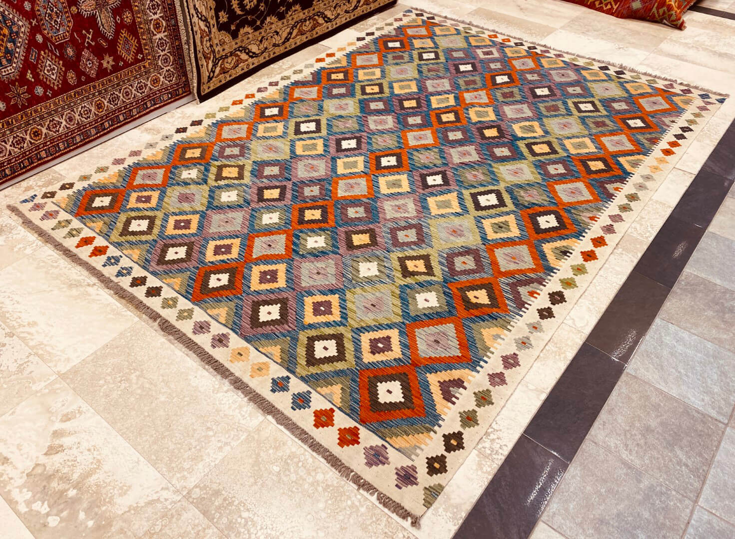 Oriental rug Kelim Waziri