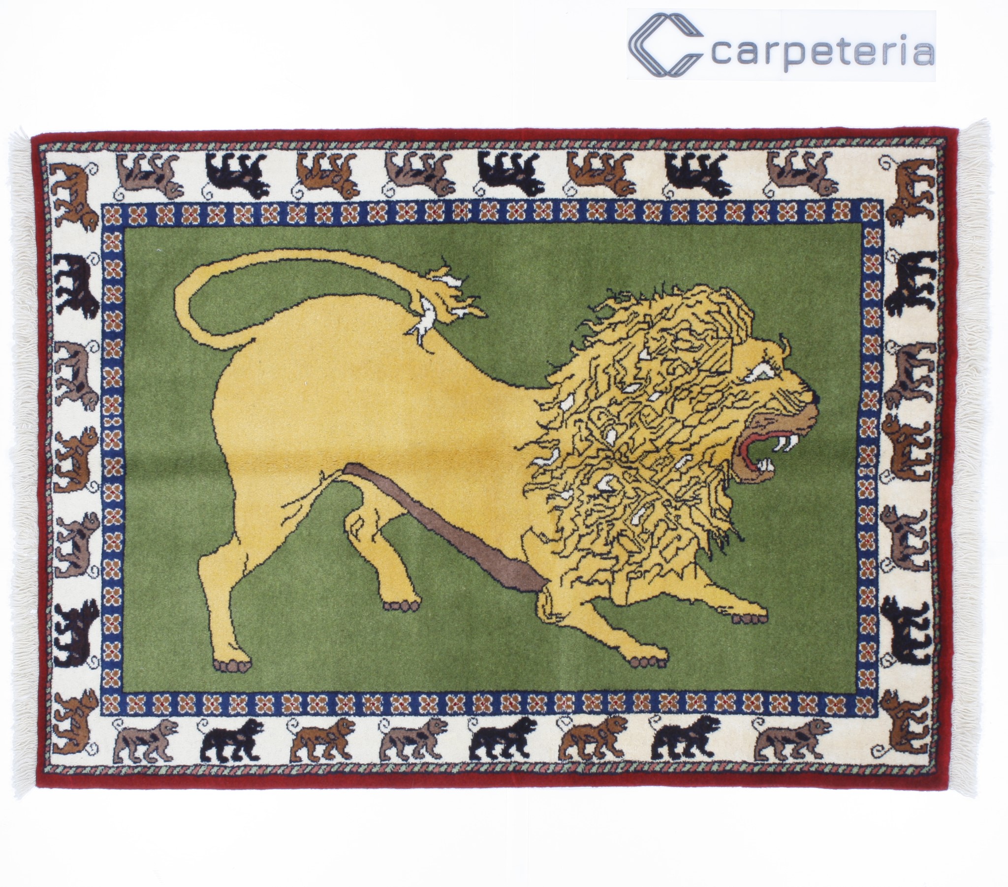 Persian rug Shiraz Figural