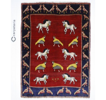 Perský koberec Šíráz Figurální