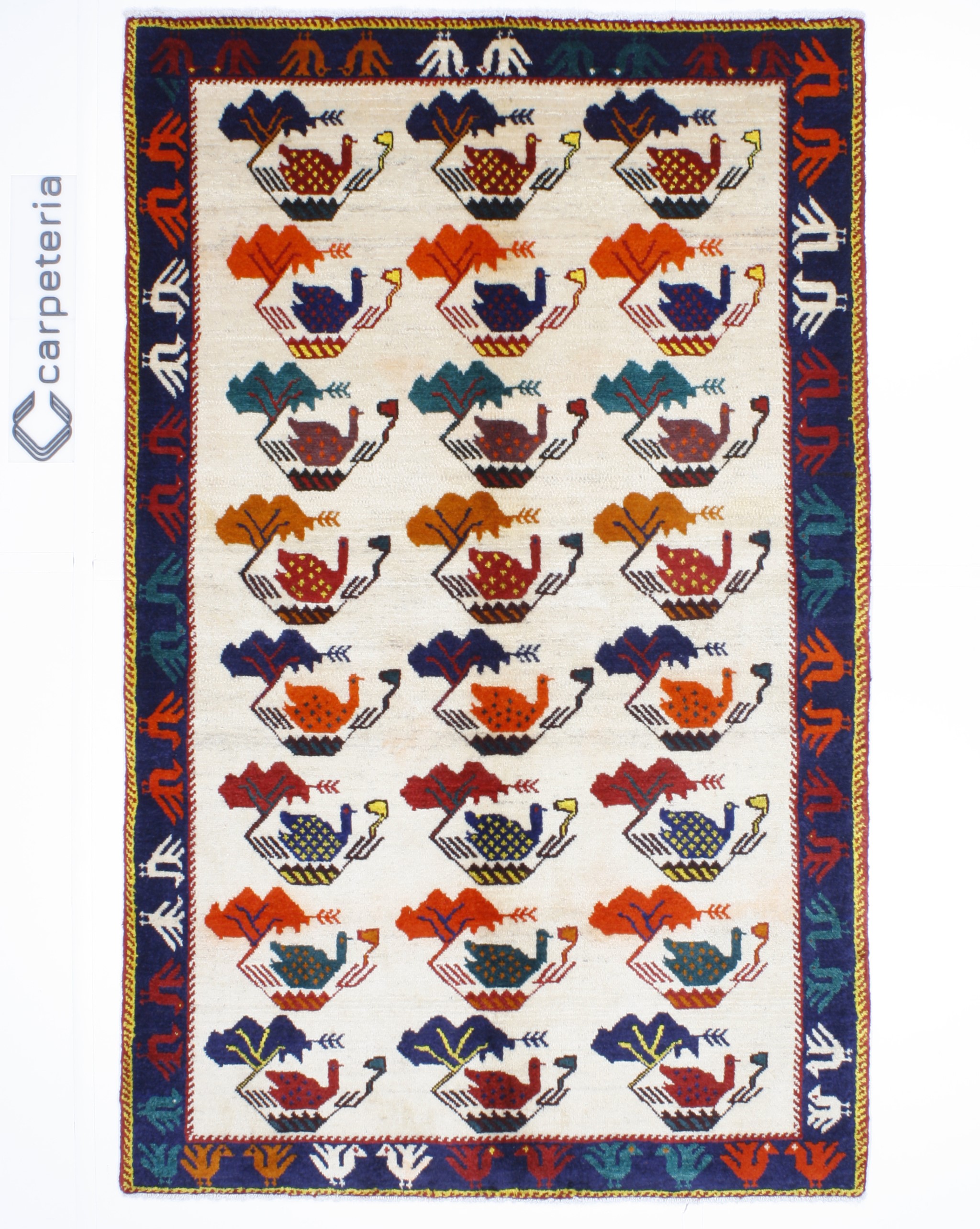 Persian rug Shiraz Figural