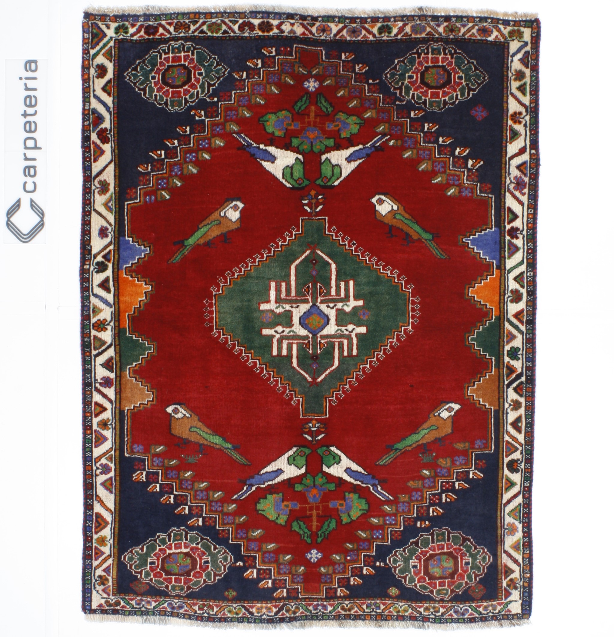 Persian rug Shiraz Figural