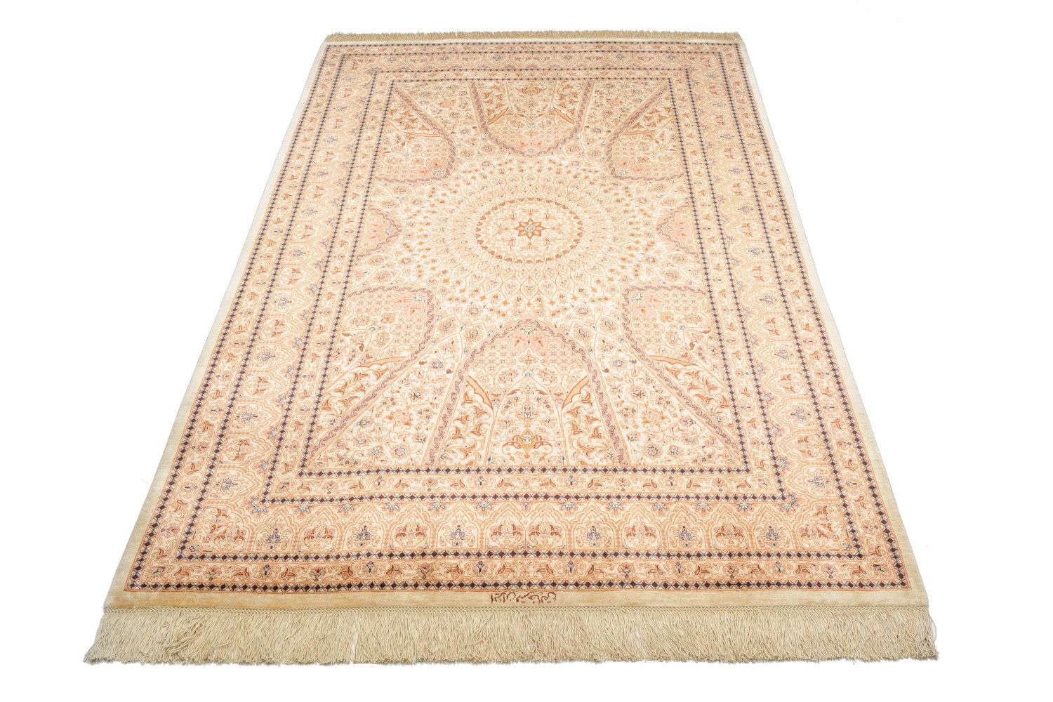 Oriental rug Ghom Silk Royal