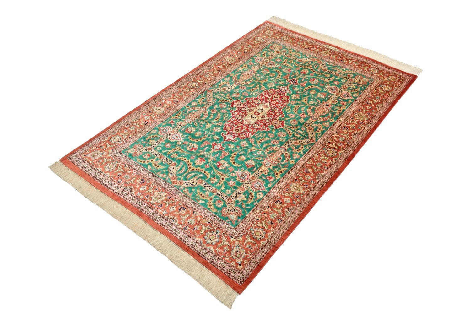 Oriental rug Ghom Silk Royal